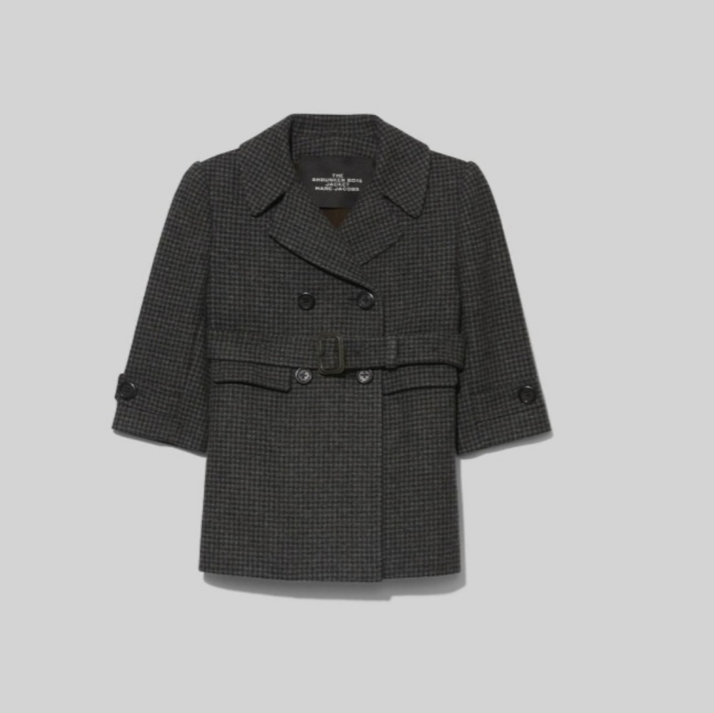 Marc Jacobs Brown and Grey The Shrunken Boys Jacket $595 NWT size 2